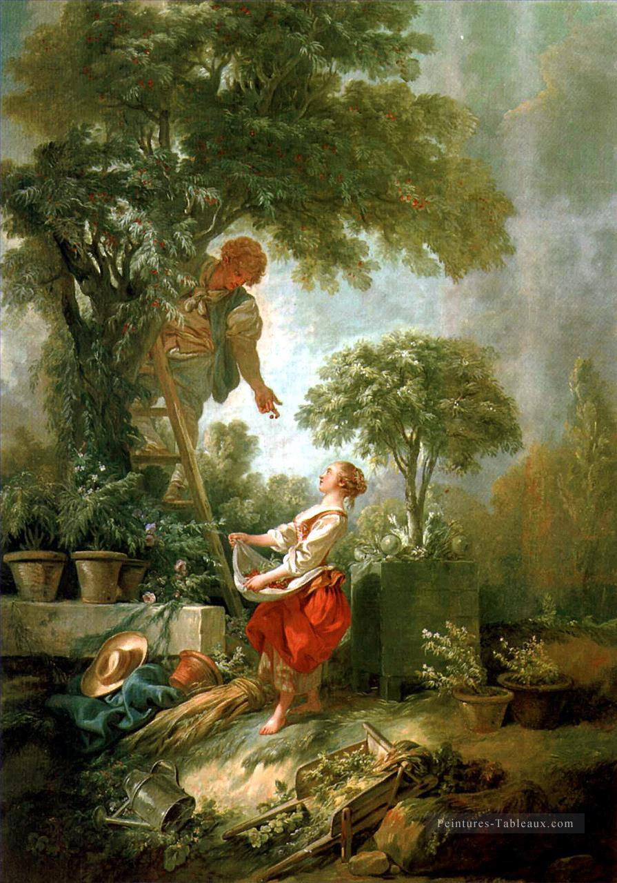 Paysage avec Kirschpfluck François Boucher Peintures à l'huile